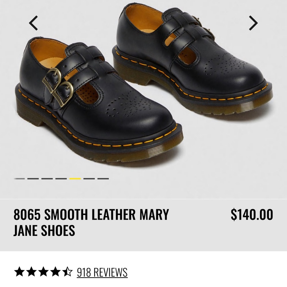 Like New (worn once) condition Dr Marten’s 8065 Smooth Leather Mary Janes Shoes
